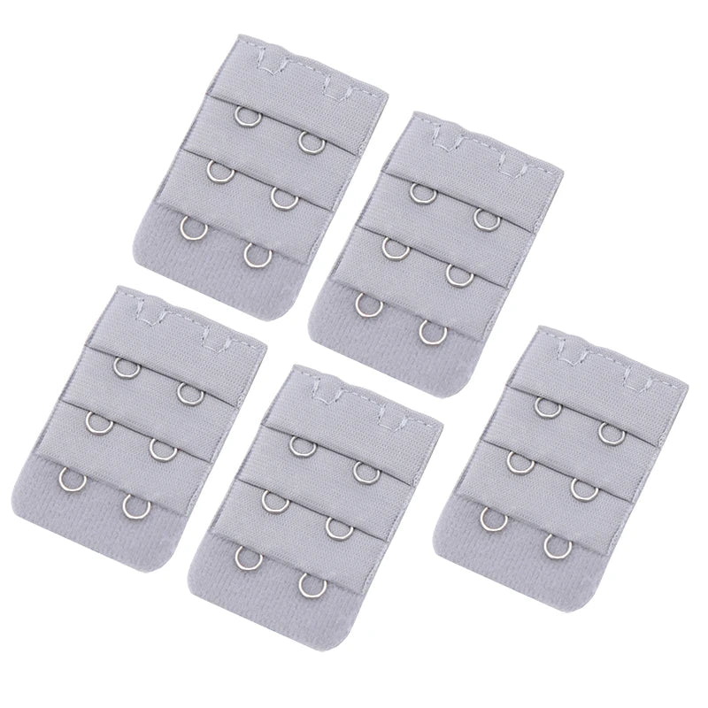 Women's Bra Extender 2 Hook 3 Row Strap Extension – 8 Colors Bra Extender Qme GRAY one size