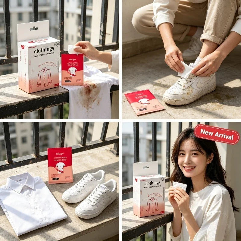 Disposable Dry Clean Wipes for Jackets & Shoes | Non-Woven Garment Cleaning Wipes Qme