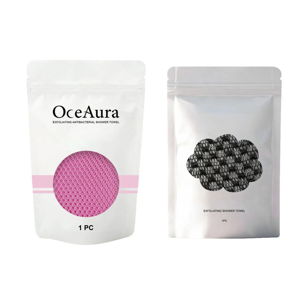Carbon Fiber Back Scrubbing Exfoliating Towel | Bath Cloth Exfoliating Bath Towel Qme