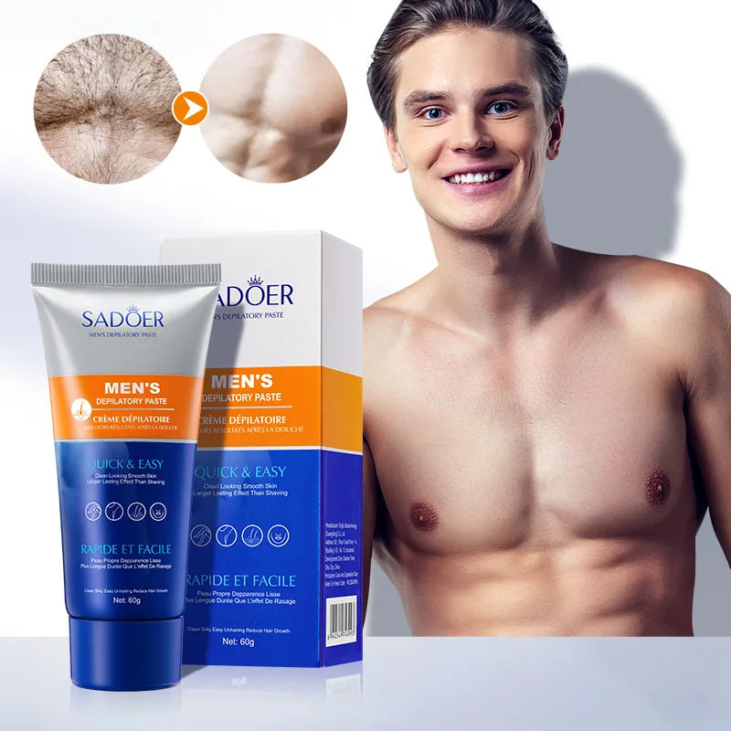 PWYUMAN Men's Hair Removal Cream – Gentle Depilatory 60g Hair Removal Cream Qst Default Title