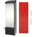 Heavy Duty Metal Door Stopper – Windproof Rubber Base Door Stopper Qme Silvery