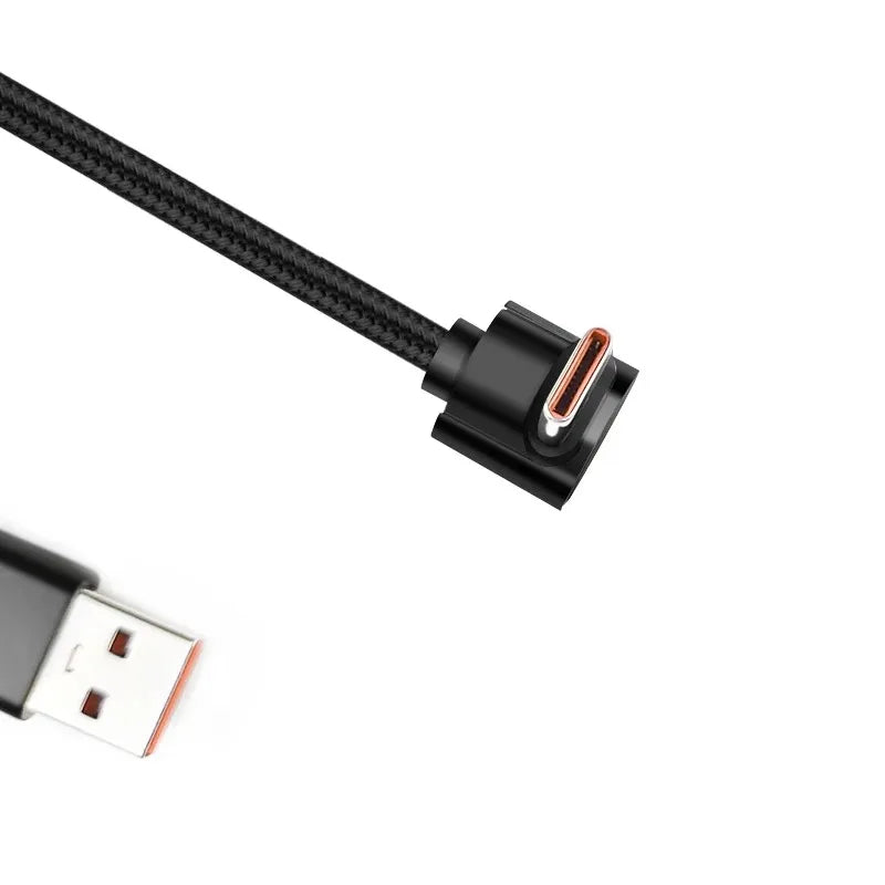 90° Braided USB-C Fast Charging Cable PD | 4 Lengths USB-C Charging Cable Qme