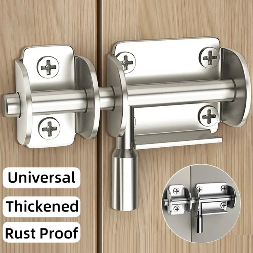 Stainless Steel Sliding Bolt Door Latch Lock with Screws Sliding Bolt Latch Qme