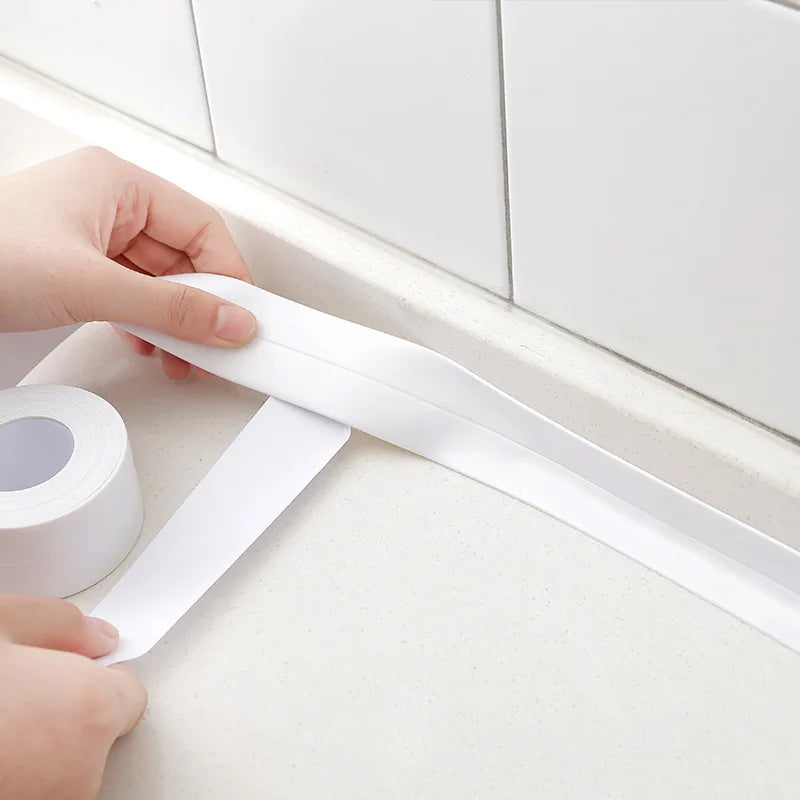 Waterproof PVC Self-Adhesive Sealing Tape Strip – Kitchen & Bath Sealing Tape Strip Qme