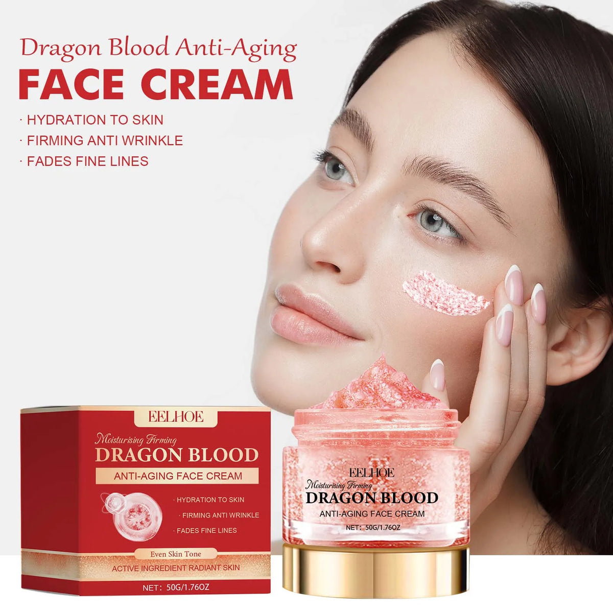 Dragon Blood Face Cream – Pore Minimizing & Fine Line Smoothing Face Moisturizer Cream Qme