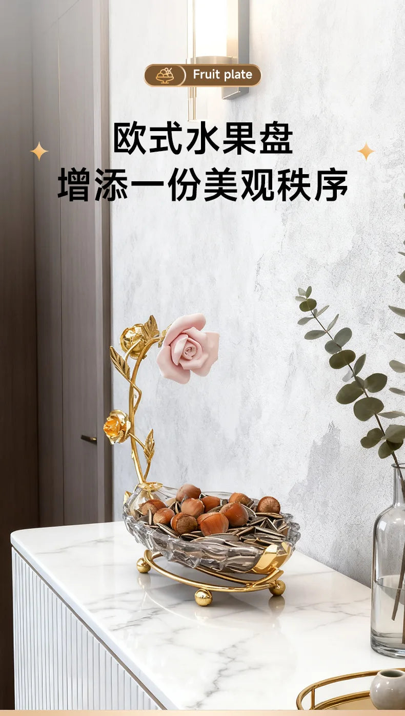 Crystal Glass Leaf Fruit & Dessert Plate – Minimalist Luxury Glass Dessert Plate Qst
