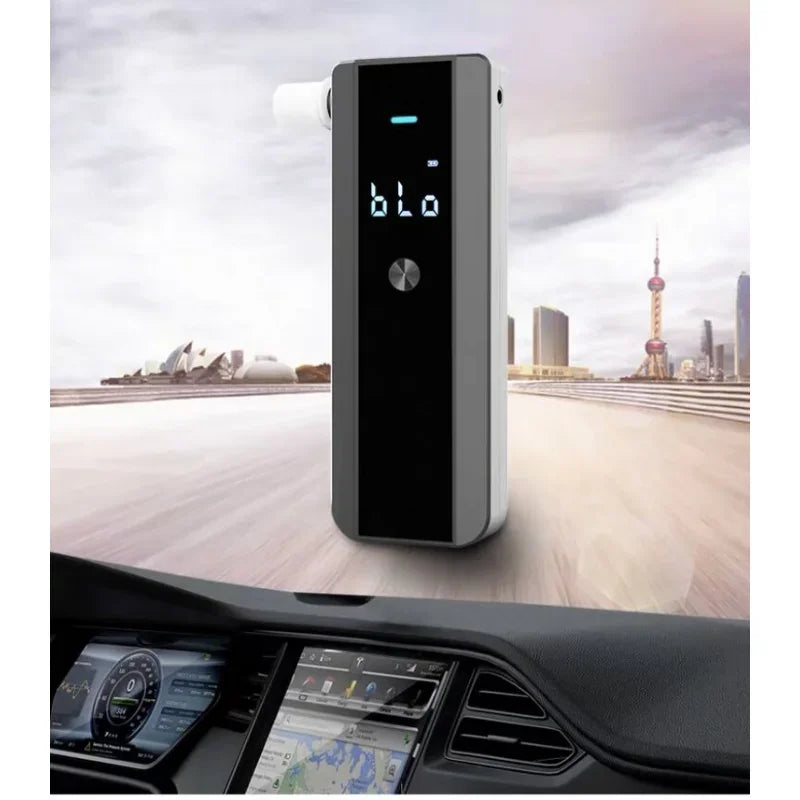 Portable LCD Digital Breathalyzer – Professional Alcohol Tester Digital Breathalyzer Qme