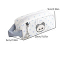 Cartoon Bear Canvas Pencil Case – Large Capacity Pouch Canvas Pencil Case Qst A