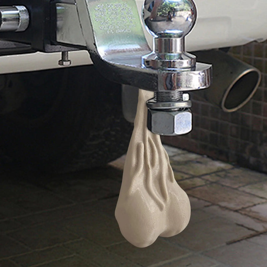 Truck Nuts Bumper Ornament | Funny Novelty Car Hitch Gift Novelty Hitch Ornament Qme