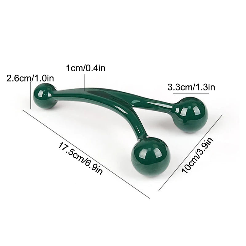 Triangle Ball Facial Roller & Body Massager – Neck, Foot Body Massage Tool Qst Default Title