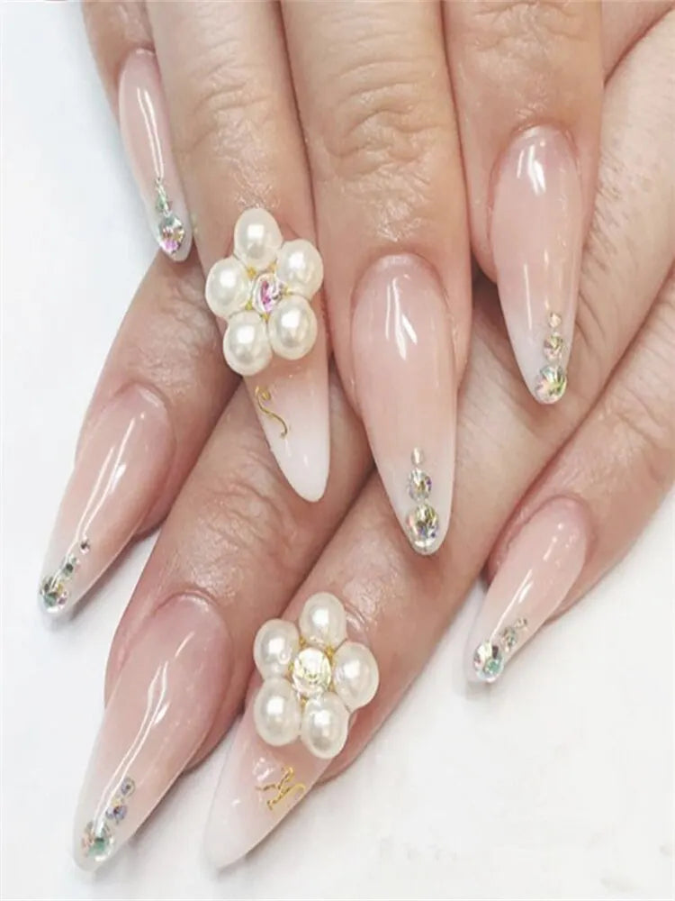 3D Pearl Face Jewels Body Stickers – Self-Adhesive Sheet | Qme Face & Body Gems Qme