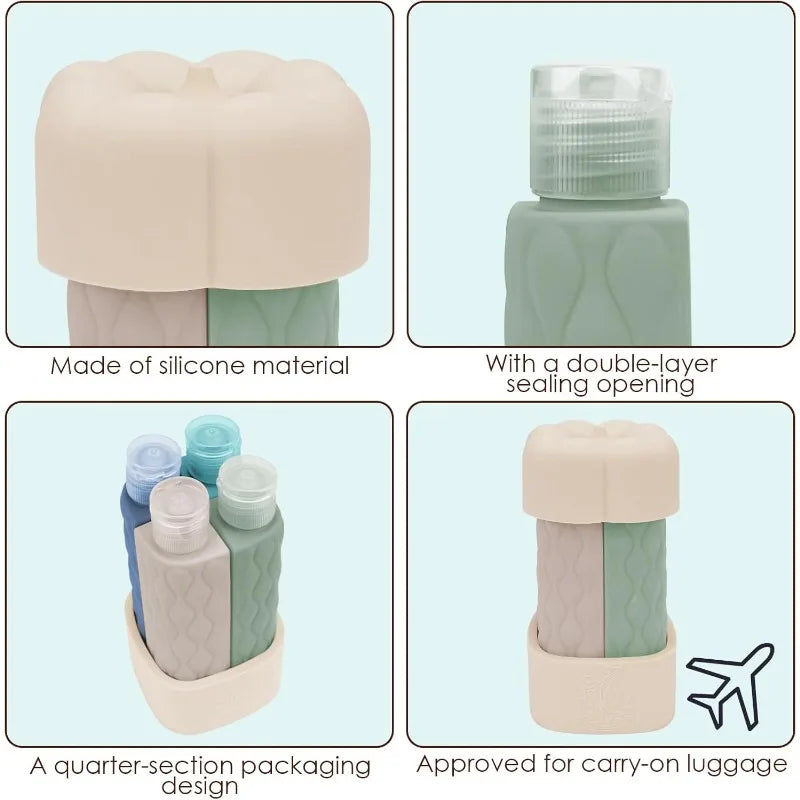 Silicone Travel Dispenser Bottle – Leak Proof & Portable 60ml Travel Dispenser Bottle Qme