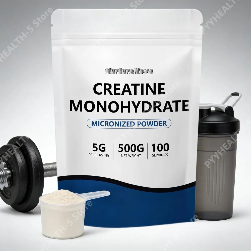 Micronized Creatine Monohydrate Powder 500g | 100 Servings Creatine Supplement Qst
