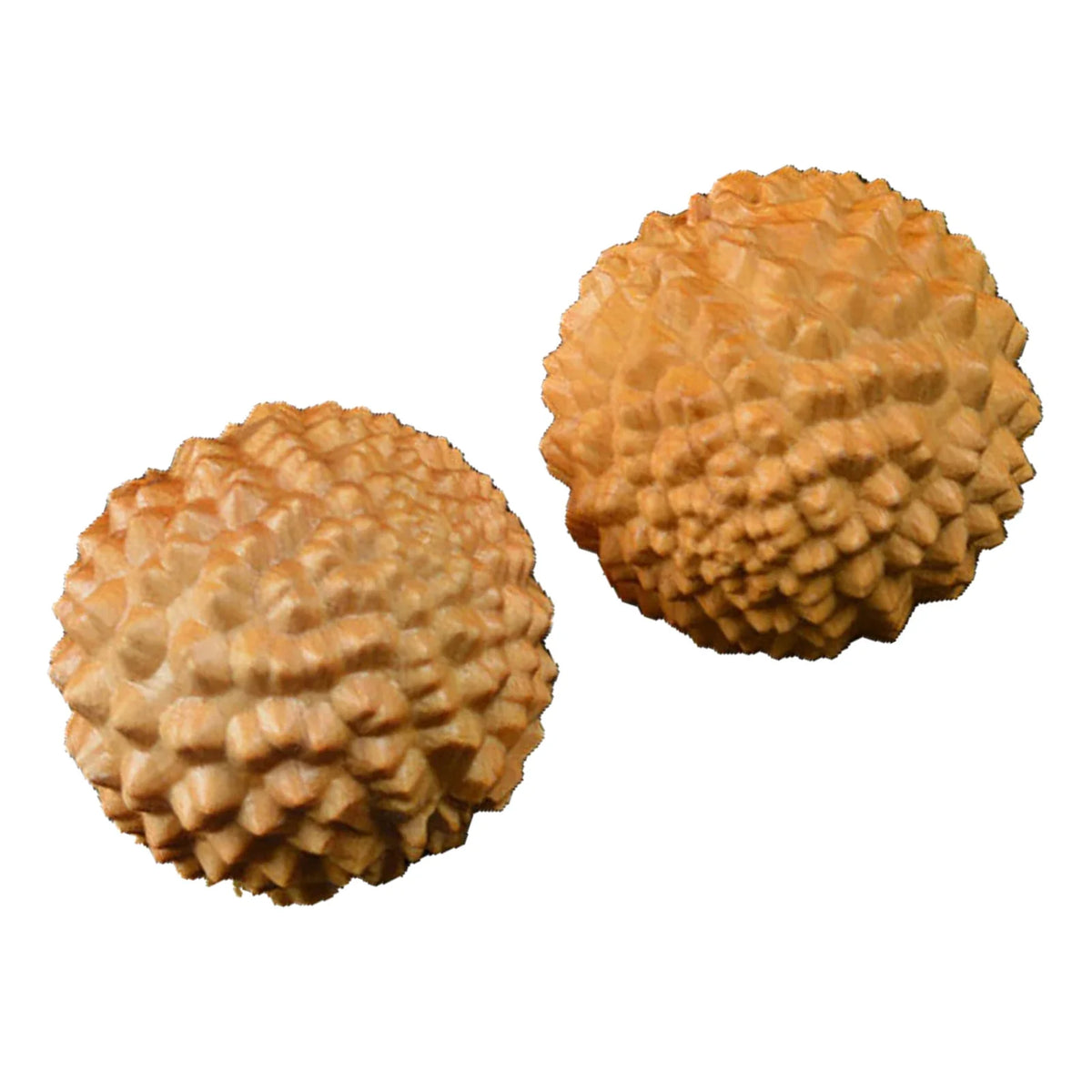 Wooden Spiky Massage Ball – Cypress Palm Acupoint Ball Hand Massage Ball Qme