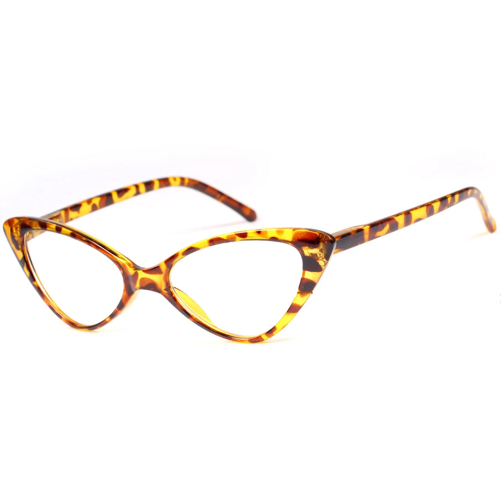 VOPHA Vintage Cat Eye Reading Glasses Women HD Lens +1–+3 Reading Glasses Qst Tortoiseshell +100