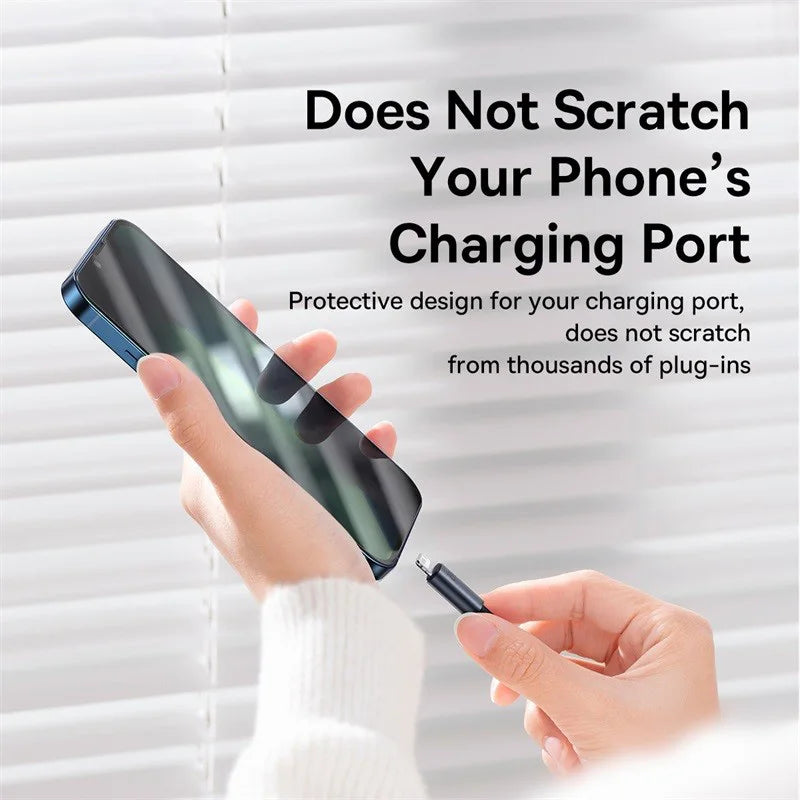 Baseus 2.4A Fast Charge USB Cable for iPhone – Nylon Braid USB Charging Cable Qst