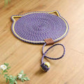 Round Cat Scratching Board – Indoor Hemp Rope Scratcher Mat Cat Scratcher Mat Qme A1