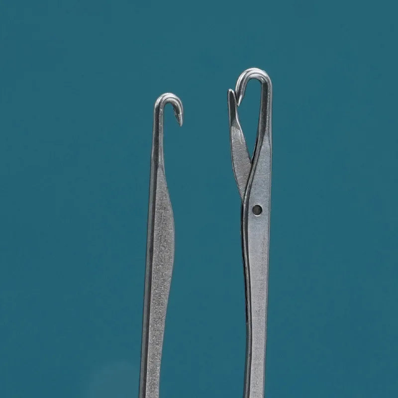 Stainless Steel Sweater Repair Hook Mending Needles Knitting Mending Needle Qme