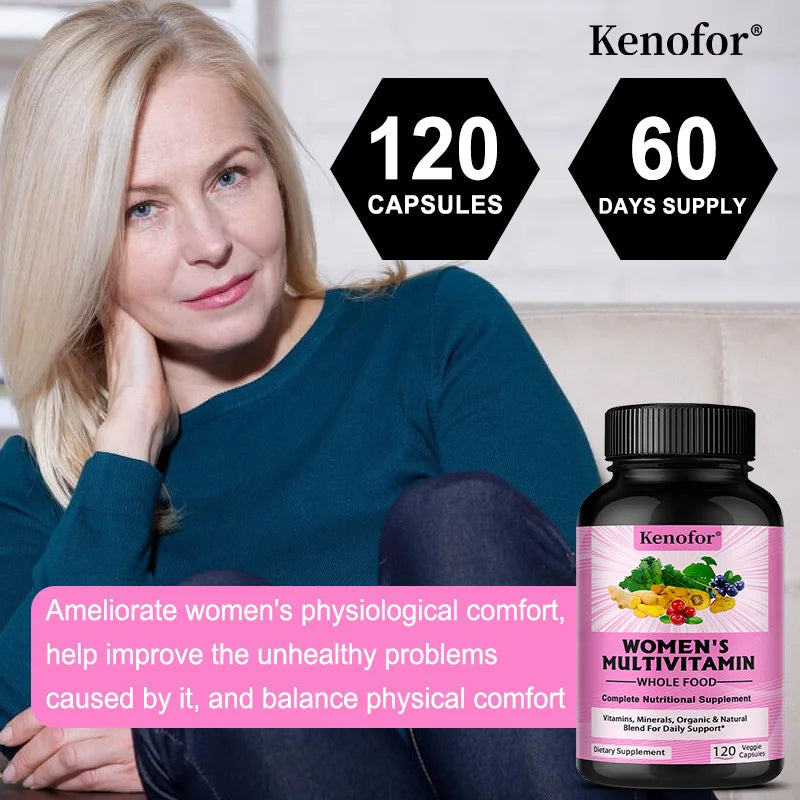 Women's Multivitamin Multimineral Capsules – Hair Skin Nails 120ct Women's Multivitamin Qst