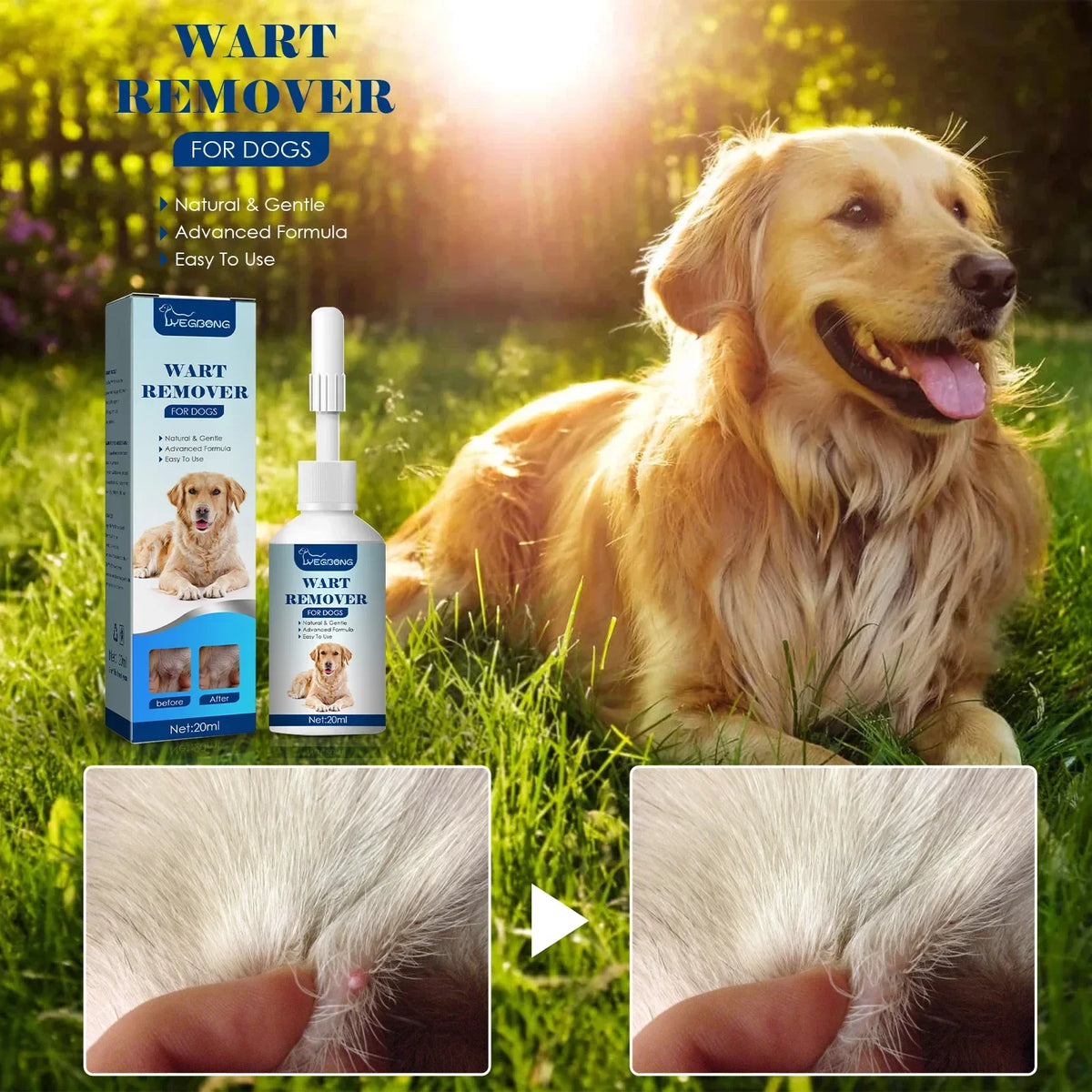 YEGBONG Pet Wart & Skin Tag Removal Liquid for Dogs & Cats Pet Skin Care Liquid Qst
