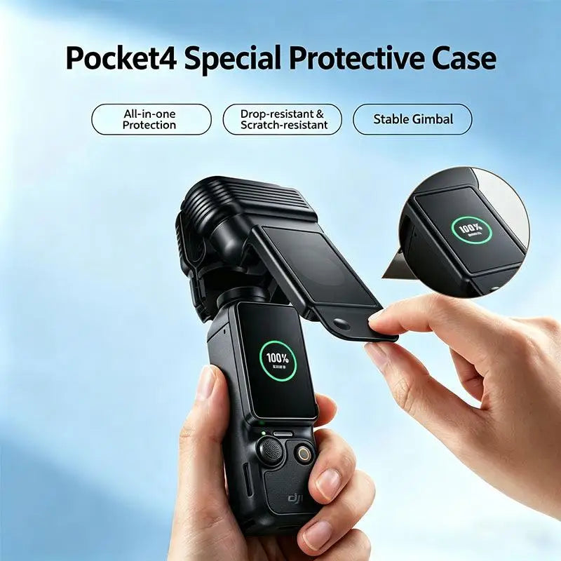 DJI Osmo Pocket 4 Shockproof Protective Case | Scratch Resistant Camera Protective Case Qme Default Title