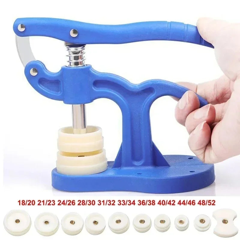 Watch Back Press Tool – 12-Piece Nylon Fitting Dies Case Closer Watch Repair Tool Qme