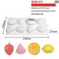 Fruit Silicone Cake Mold Set – Mousse & Pastry Baking Moulds Silicone Cake Mold Qst A8