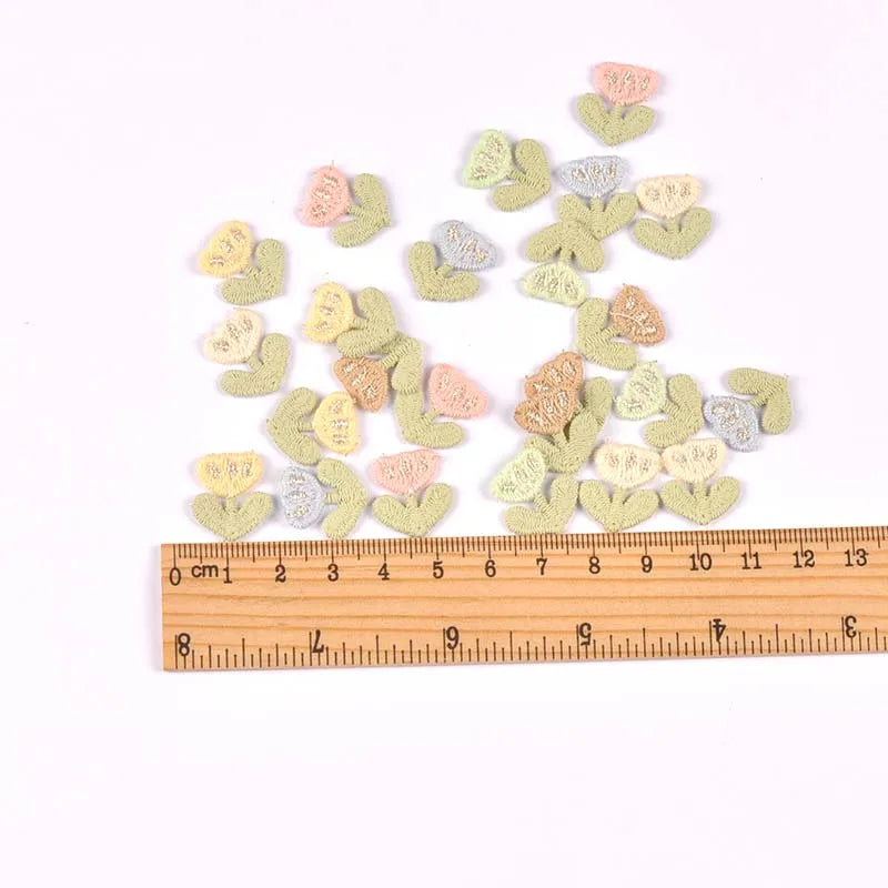 Tulip Embroidered Appliques Assorted Colors – DIY Sewing Patches Embroidered Applique Patch Qme