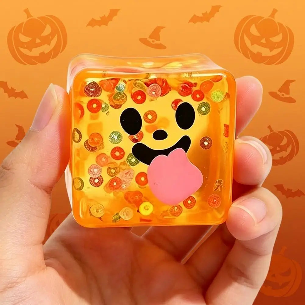 Halloween Ice Cube Squishy Slow Rising Sensory Fidget Toy Squishy Fidget Toy Qme