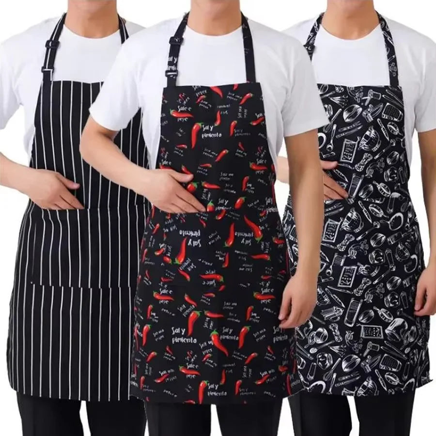 Striped Half Apron Adjustable – Chef, Waiter & Kitchen Kitchen Waist Apron Qst