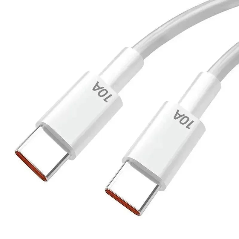 USB-C 100W Fast Charging Cable PD Nylon Braided 0.25–3m USB-C Charging Cable Qme White 1.5m