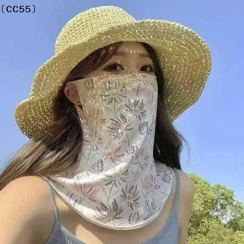 Women's UV Sun Protection Neck Scarf & Face Cover Sun Protection Scarf Qst