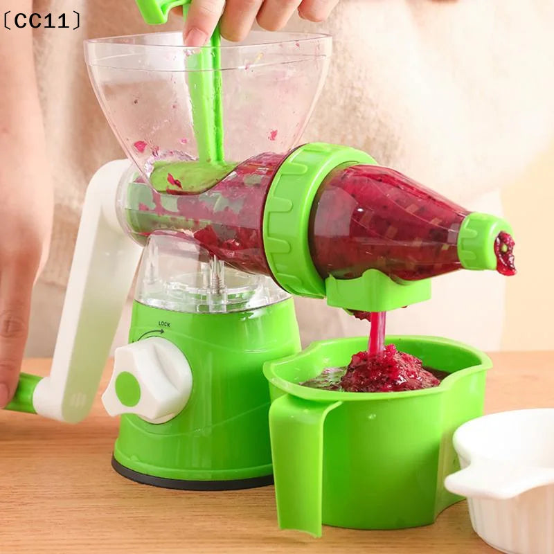 Portable Hand-Crank Fruit Juicer – Smoothies & Iced Drinks Manual Fruit Juicer Qme