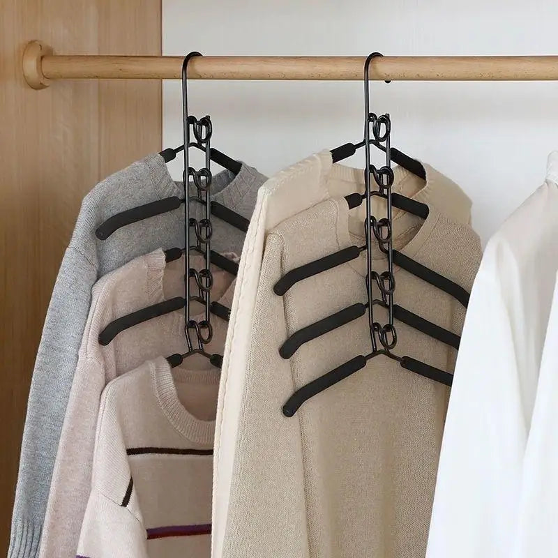 Multi-Tier Closet Hanger Organizer – Coats, Shirts & Dresses Closet Hanger Organizer Qme