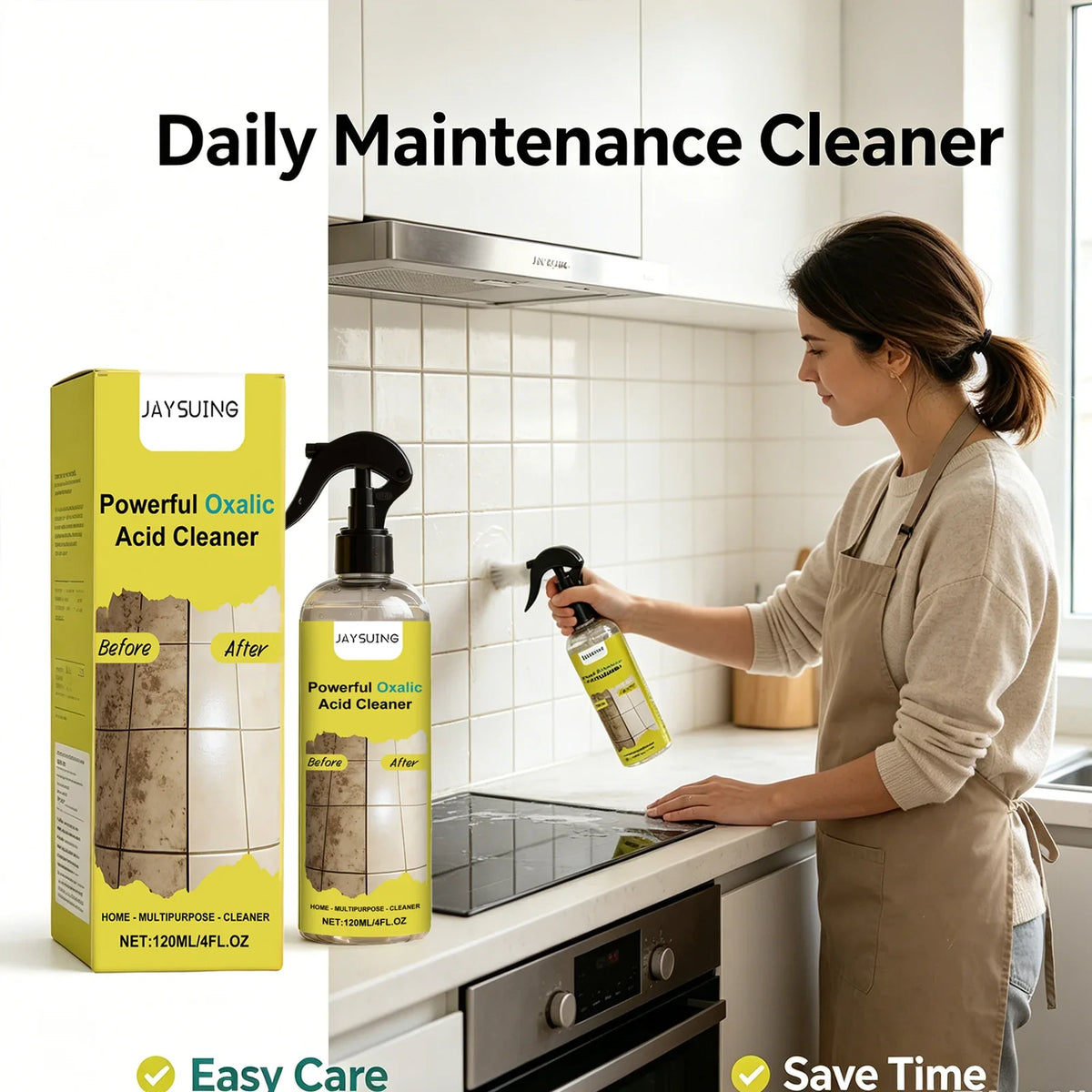 Oxalic Acid Cleaning Spray | Limescale & Stain Remover 120ml Household Cleaning Spray Qme