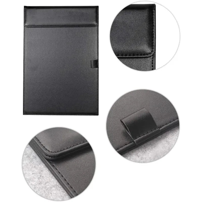 A4 PU Leather Clipboard Folder & Document Holder Clipboard Folder Qme