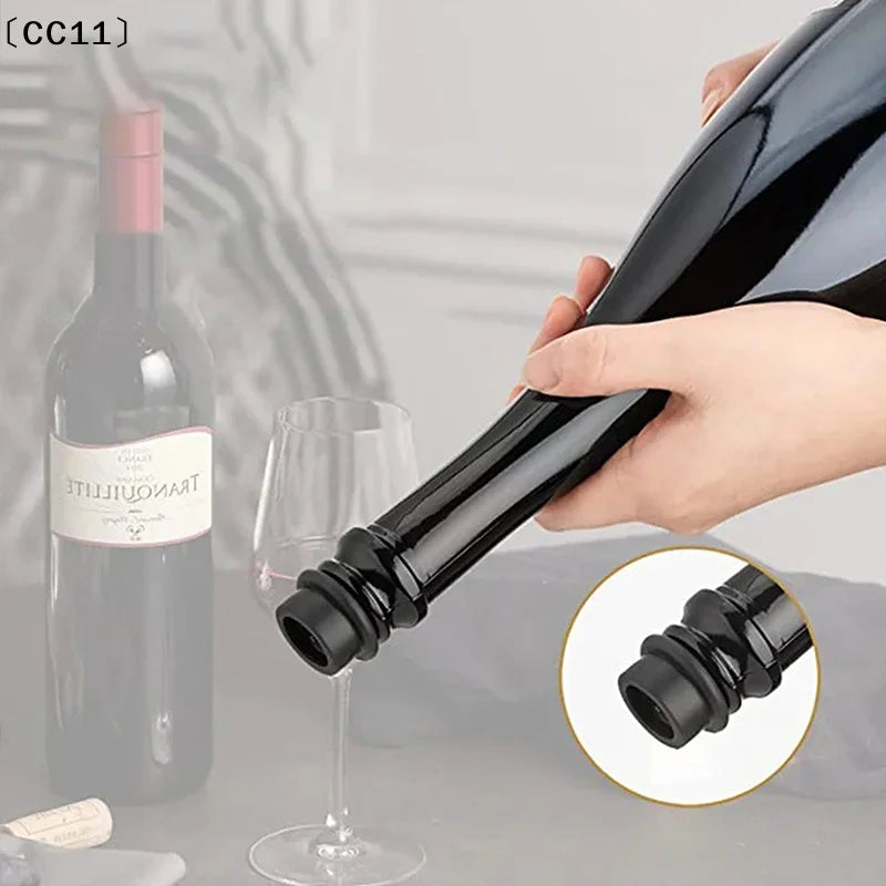 Stainless Steel Vacuum Wine Stopper & Manual Pump Saver Wine Stopper Qme