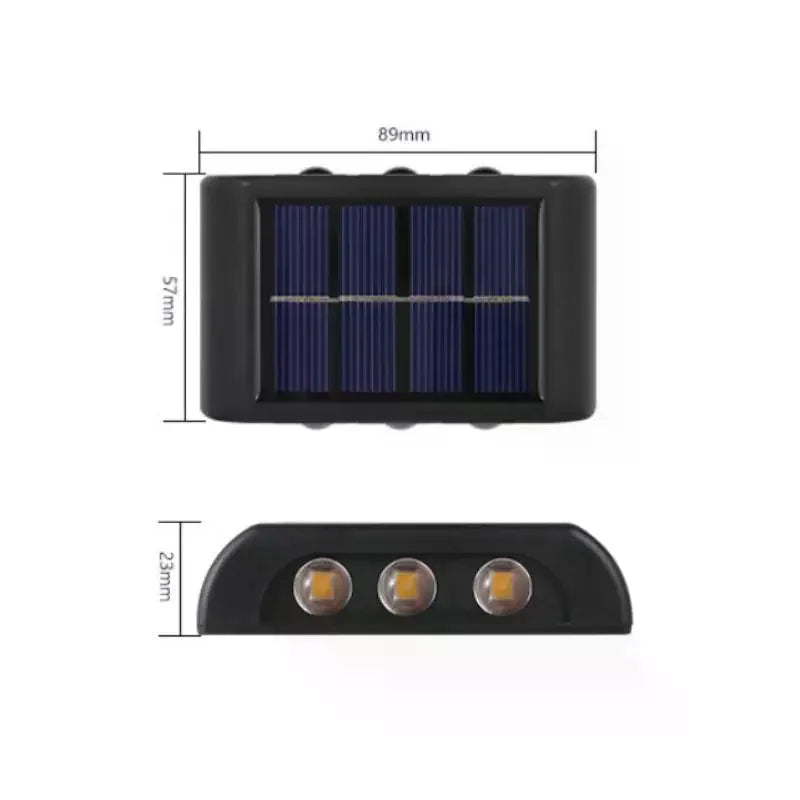 Solar Wall Lamp Outdoor Waterproof LED Fence Light Solar Outdoor Wall Light Qme
