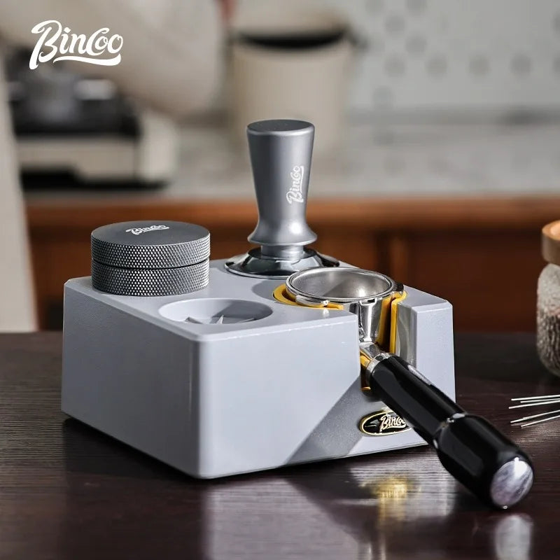 BINCOO 51/58mm Coffee Tamper & Distributor Set with Storage Base Espresso Tamper Set Qst