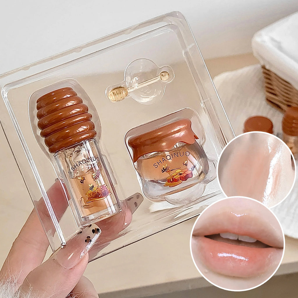 SHAQINUO Honey Lip Balm – Moisturizing, Non-Sticky & Refreshing Lip Balm Qme