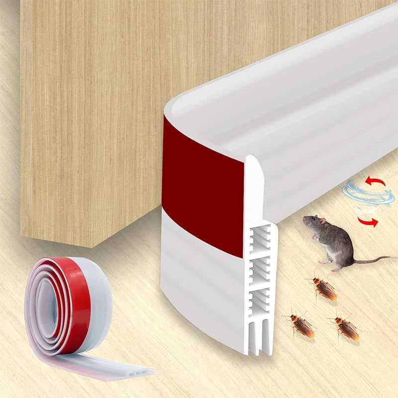 Door Draft Stopper Under Door Sweep | Weather Stripping Seal Door Weather Stripping Qme