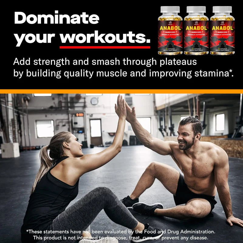 Anabol Hardcore Anabolic Activator – Muscle Growth Supplement Muscle Building Supplement Qst