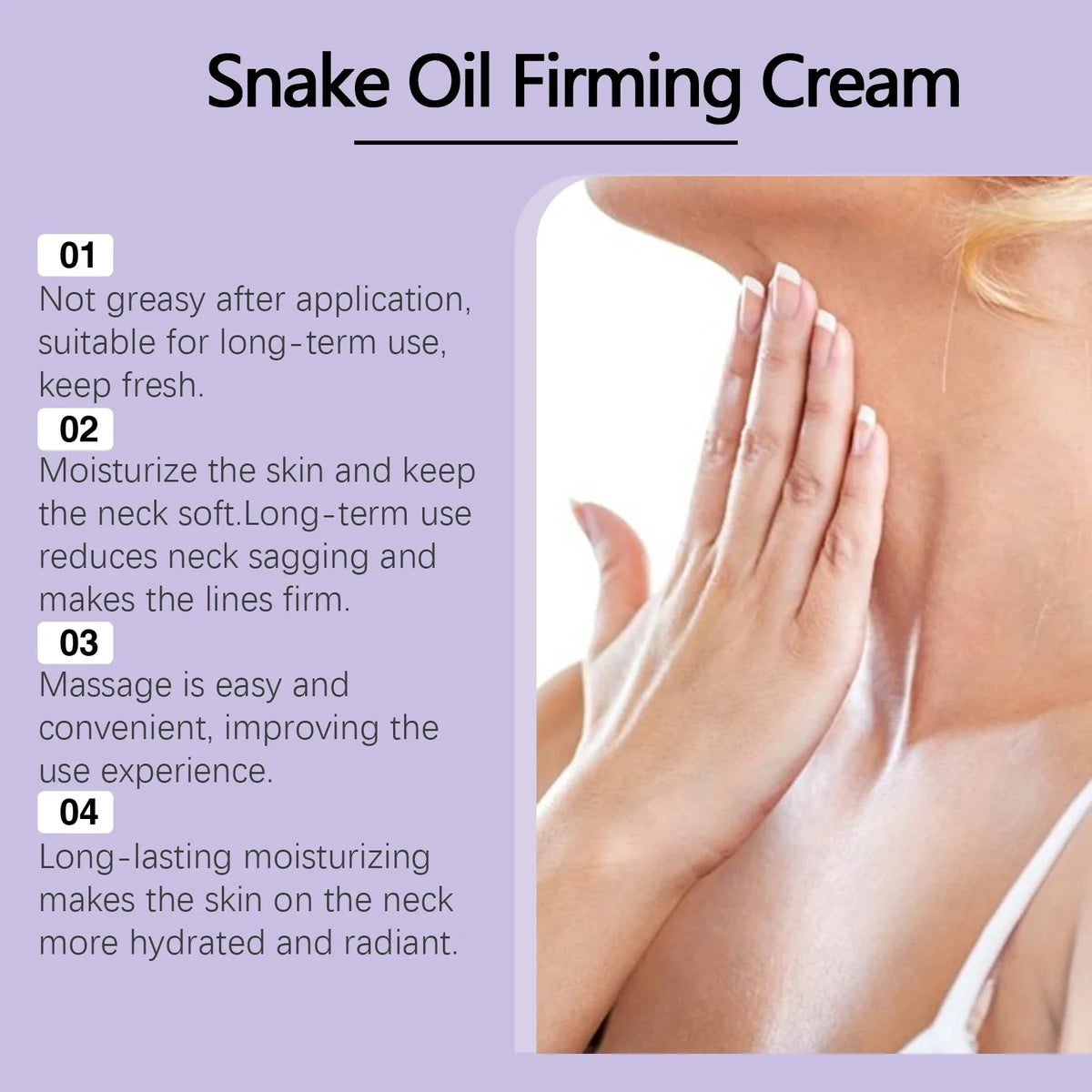 Snake Oil Neck Firming Cream Stick – Tighten & Brighten Skin Neck Firming Cream Qme