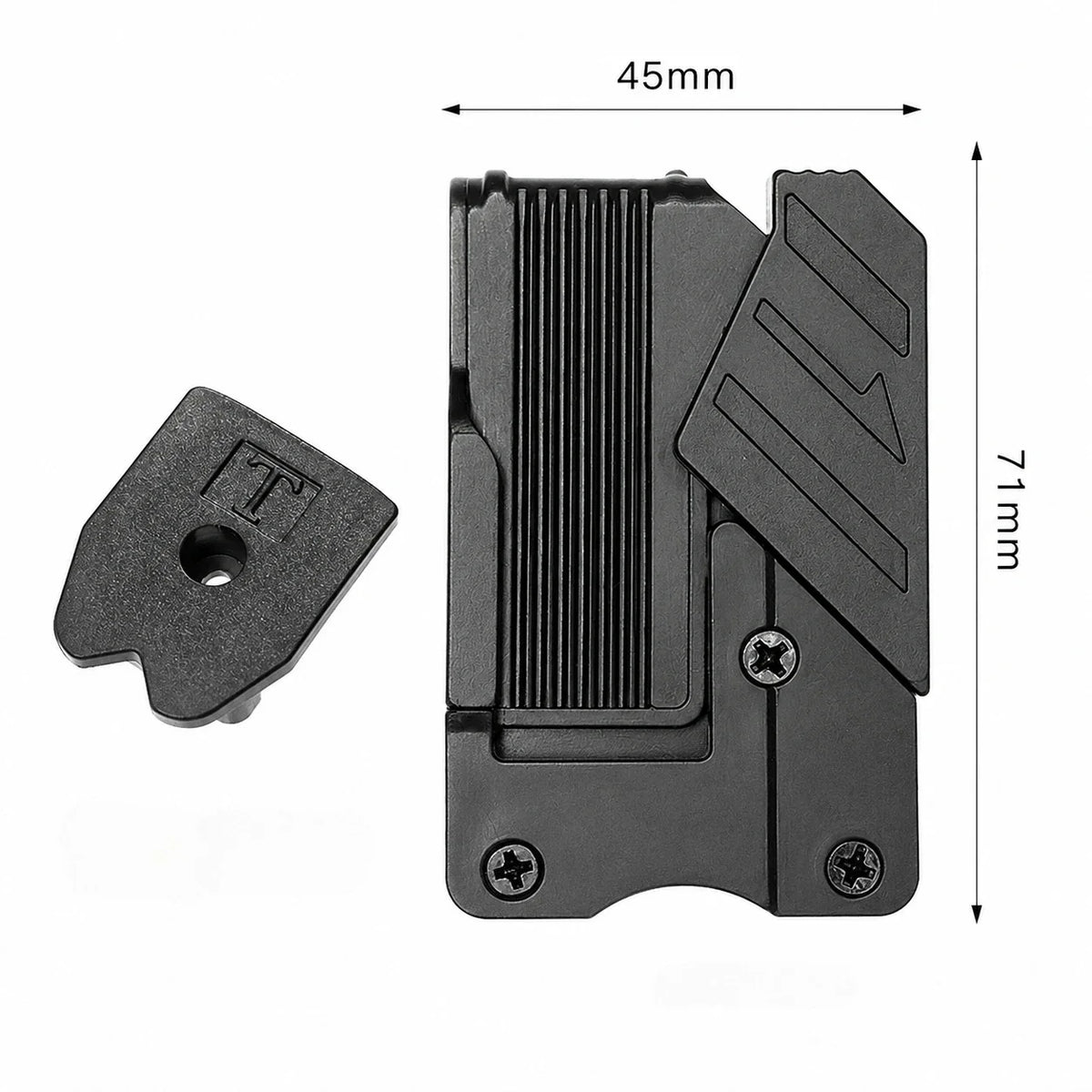 Universal Tool Belt Clip Quick Release Buckle & Hook Tool Belt Clip Qme A-Black