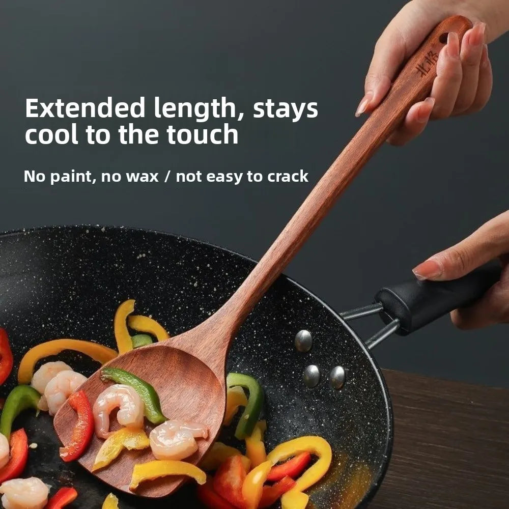 Wooden Spatula Set – 1, 3 & 5 Piece Long Handle Kitchen Tool Wooden Spatula Set Qme