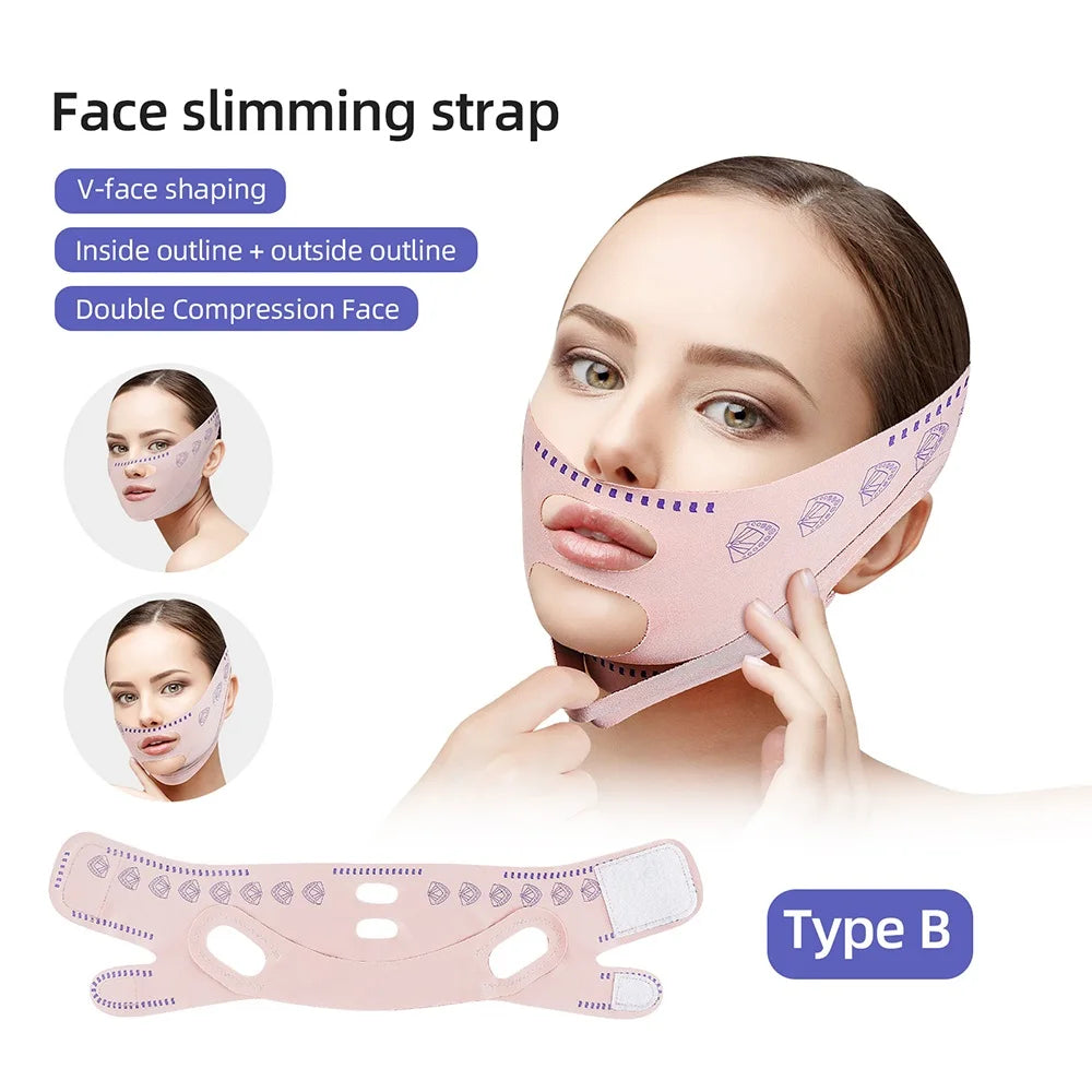 V Line Face Shaper Bandage – Chin & Cheek Lift Strap Face Shaper Strap Qst Type B