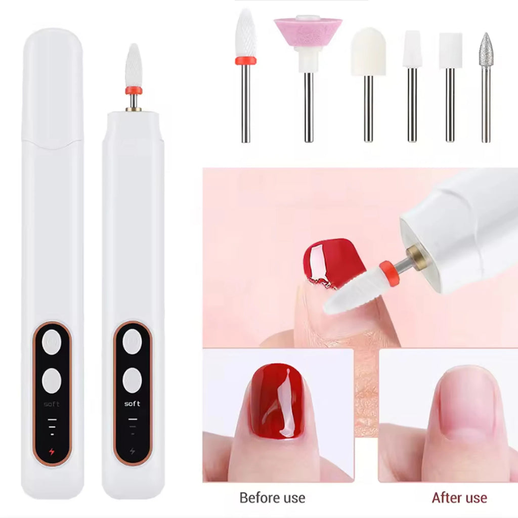 Cordless Electric Nail Drill Machine – Manicure Pedicure Kit Electric Nail Drill Qst