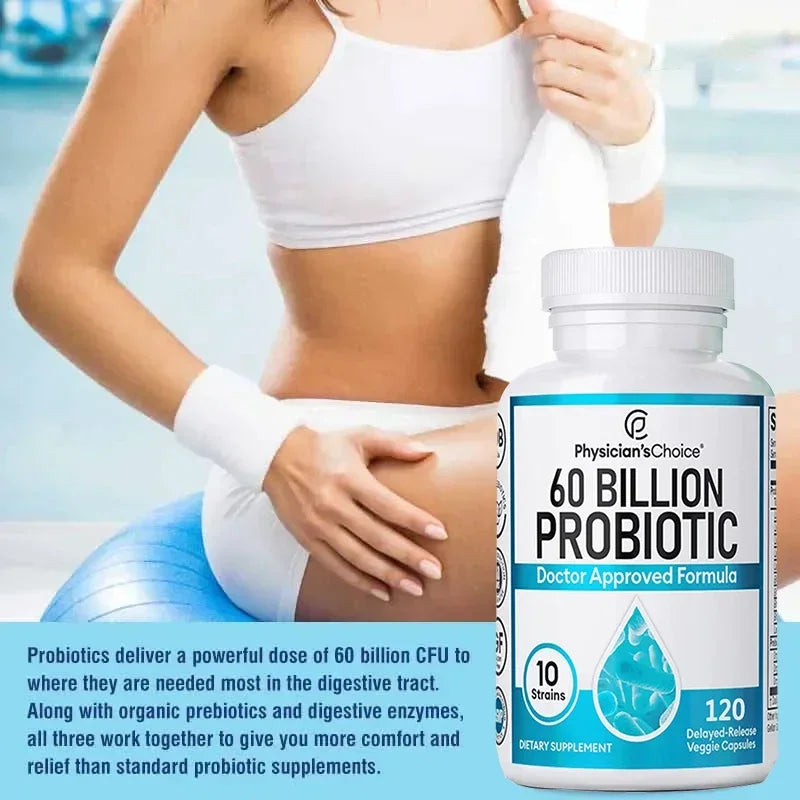 60 Billion Probiotics – Gut & Digestive Health Supplement Probiotic Supplement Qst