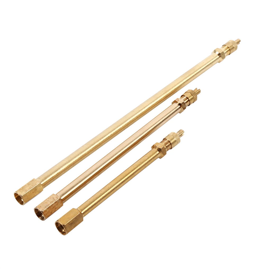 Brass Tire Valve Stem Extender – 100/140/200mm Auto & Truck Valve Stem Extender Qst