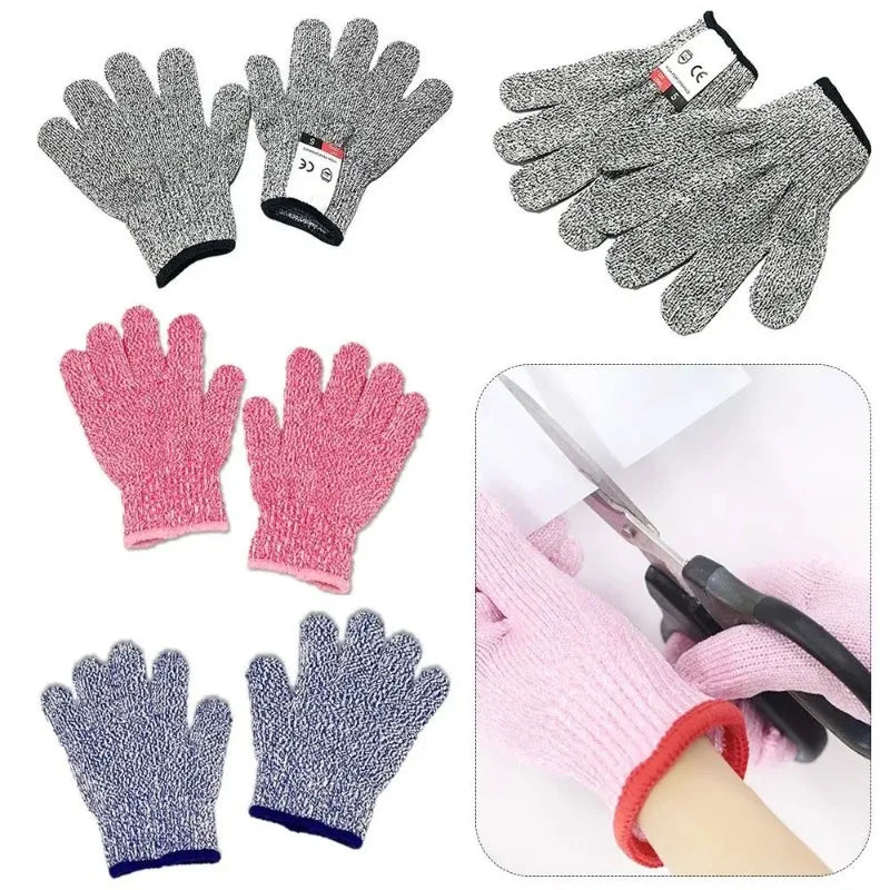 Kids HPPE Level 5 Cut Resistant Gloves – Boys & Girls Kids Safety Gloves Qme